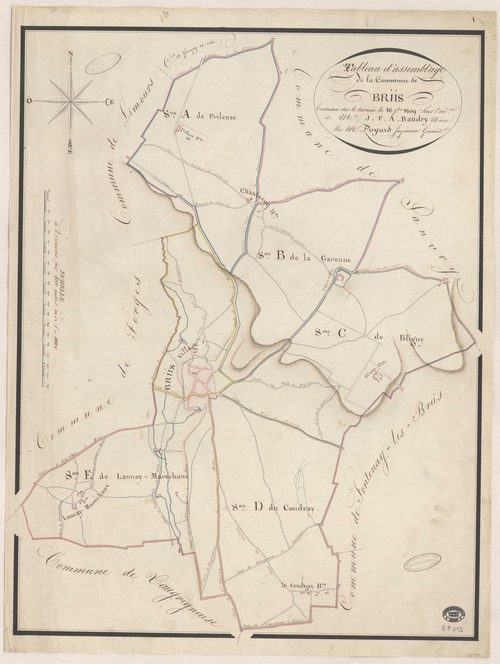 BRIIS-SOUS-FORGES. - Plan d'assemblage. 
