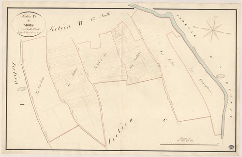 BRUNOY. - Section B : Vignes (les), 2e feuille. 