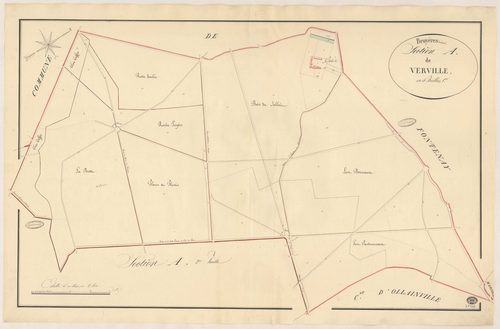 BRUYERES-LE-CHATEL. - Section A : Verville, 1ère feuille. 