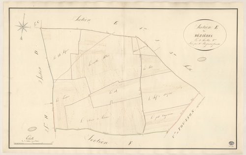 BUNO-BONNEVAUX. - Section E : Mézières, 2e feuille. 