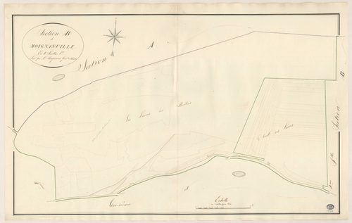 BUNO-BONNEVAUX. - Section A : Moignanville, 1ère feuille. 
