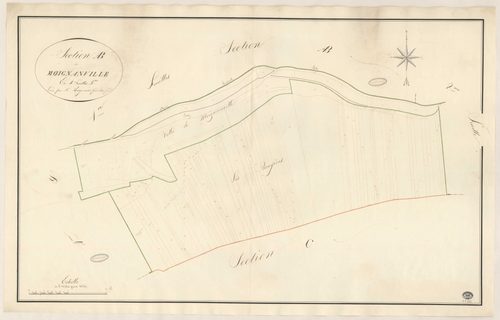 BUNO-BONNEVAUX. - Section A : Moignanville, 3e feuille. 