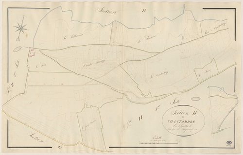 BUNO-BONNEVAUX. - Section H : Chantambre, 3e feuille. 