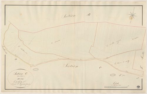 BUNO-BONNEVAUX. - Section C : Vallée de Buno, 1ère feuille. 