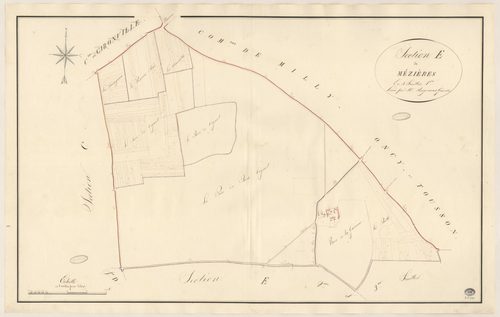 BUNO-BONNEVAUX. - Section E : Mézières, 1ère feuille. 