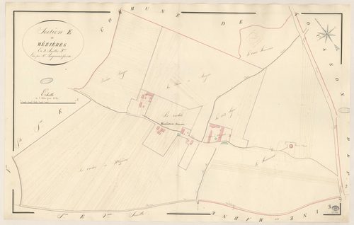 BUNO-BONNEVAUX. - Section E : Mézières, 3e feuille. 