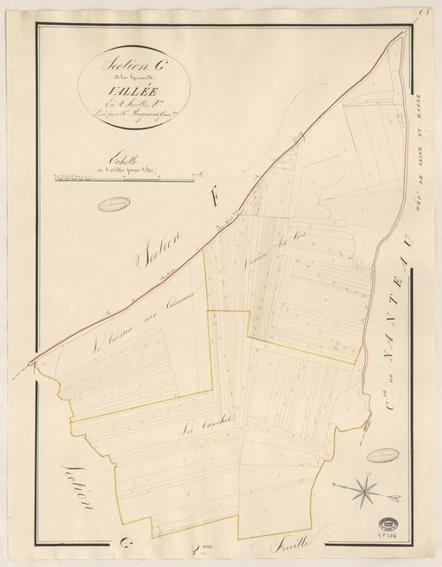BUNO-BONNEVAUX. - Section G : Grande Vallée (la), 2e feuille. 