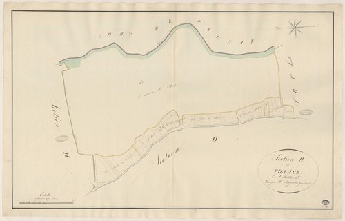 BUNO-BONNEVAUX. - Section B : Village (le), 1ère feuille. 