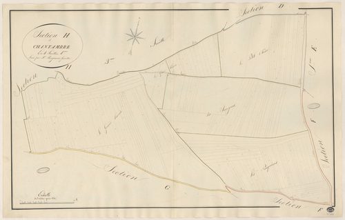 BUNO-BONNEVAUX. - Section H : Chantambre, 4e feuille. 