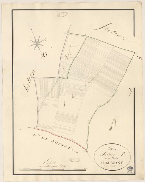 CERNY. - Section F : Butte Chaumont (la), 1ère feuille. 