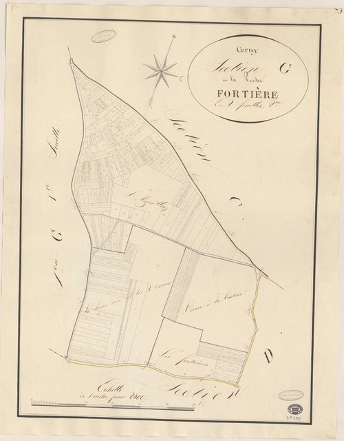 CERNY. - Section G : Roche Fortière (la), 2e feuille. 