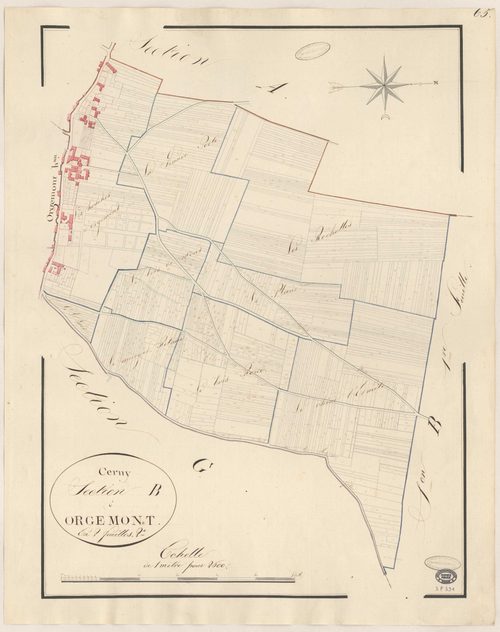 CERNY. - Section B : Orgemont, 2e feuille. 