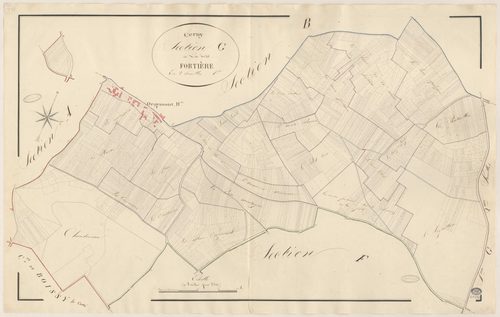 CERNY. - Section G : Roche Fortière (la), 1ère feuille. 