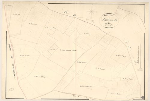 CHALO-SAINT-MARS. - Section E : Veau (le), 2e feuille. 