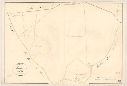 CHALO-SAINT-MARS. - Section B : Bourg (le), 1ère feuille. 