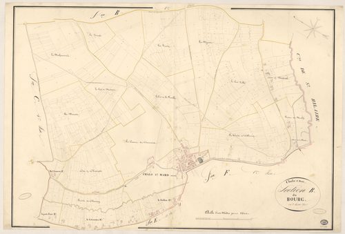 CHALO-SAINT-MARS. - Section B : Bourg (le), 3e feuille. 