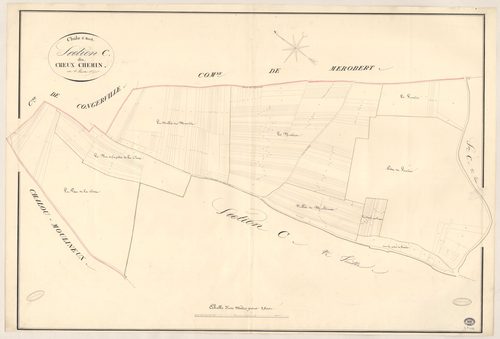 CHALO-SAINT-MARS. - Section C : Chemin creux (le), 1ère feuille. 