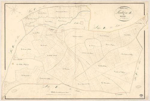CHALO-SAINT-MARS. - Section E : Veau (le), 1ère feuille. 