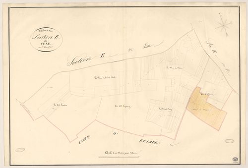 CHALO-SAINT-MARS. - Section E : Veau (le), 3e feuille. 