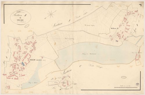CHALOU-MOULINEUX. - Section B : Village (le), 2e feuille. 