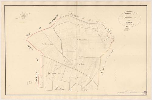 CHALOU-MOULINEUX. - Section D : Paradis (le), 1ère feuille. 