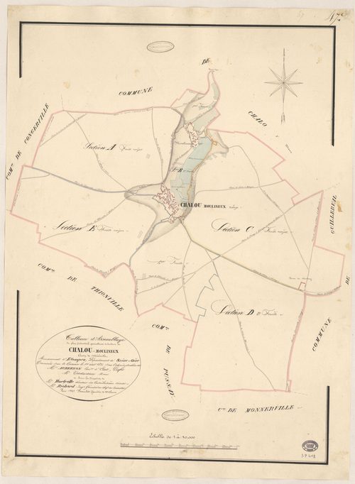CHALOU-MOULINEUX. - Plan d'assemblage. 