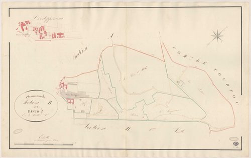 CHAMARANDE. - Section B : Bois (les), 1ère feuille. 