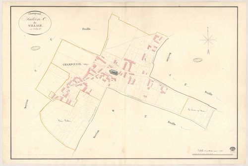 CHAMPCUEIL. - Section C : Village (le), 2e feuille. 