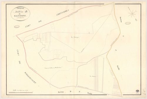 CHAMPCUEIL. - Section D : Malvoisine, 1ère feuille. 