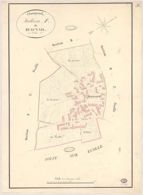 CHAMPCUEIL. - Section F : Beauvais, 2e feuille. 