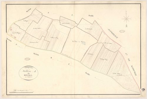 CHAMPCUEIL. - Section A : Montils (les), 2e feuille. 