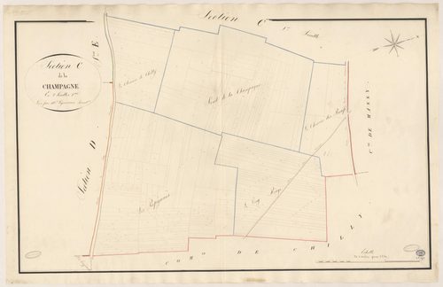 CHAMPLAN. - Section C : Champagne (la), 2e feuille. 