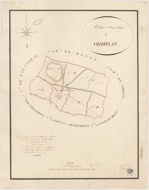 CHAMPLAN. - Plan d'assemblage. 