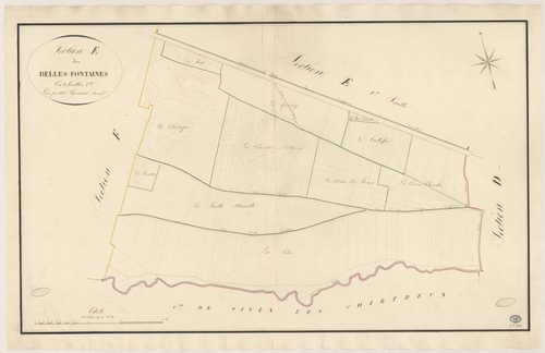 CHAMPLAN. - Section E : Belles Fontaines (les), 2e feuille. 