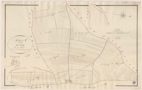 CHAMPMOTTEUX. - Section C : Rue Bland (la). 
