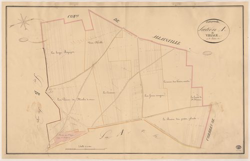 CHATIGNONVILLE. - Section A : Village (le), 1ère feuille. 