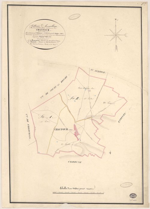 CHAUFFOUR-LES-ETRECHY. - Plan d'assemblage. 