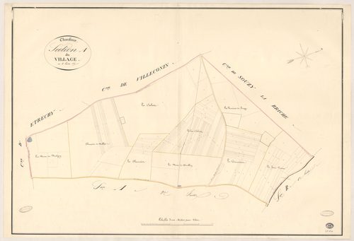 CHAUFFOUR-LES-ETRECHY. - Section A : Village (le), 1ère feuille. 
