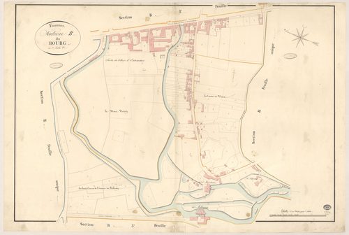 ESSONNES. - Section B : Bourg (le), 3e feuille. 
