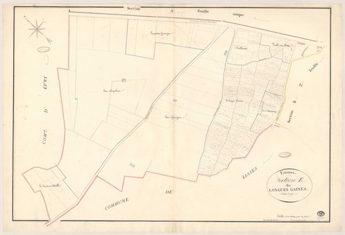 ESSONNES. - Section E : Longues Gaines (les). 