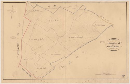 CORBREUSE. - Section D : Plaine d'Allery (la), 2e feuille. 