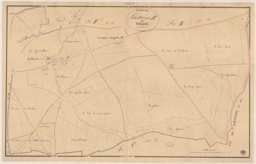 CORBREUSE. - Section B : Village (le), 3e feuille. 