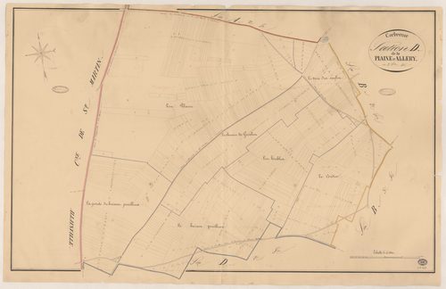CORBREUSE. - Section D : Plaine d'Allery (la), 3e feuille. 