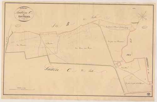 CORBREUSE. - Section C : Trouvillier (le), 1ère feuille. 