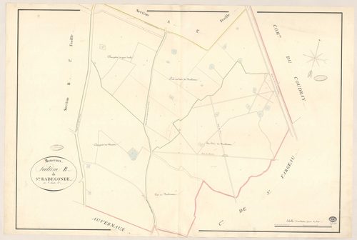 MONTCEAUX. - Section B : Sainte-Radegonde, 2e feuille. 