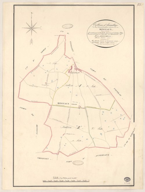 MONTCEAUX. - Plan d'assemblage. 