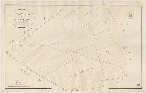 COURANCES. - Section A : Fonceau de Montmuzard (le), 2e feuille. 