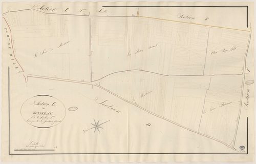 COURANCES. - Section E : Ruisseau (le), 1ère feuille. 