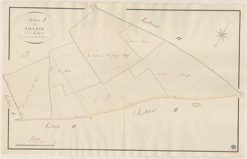 COURANCES. - Section I : Village (le), 2e feuille. 