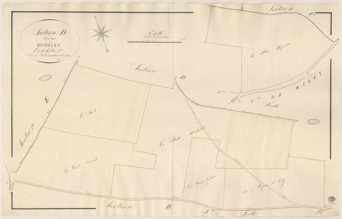 COURANCES. - Section D : Fosse Michelet (la), 2e feuille. 
